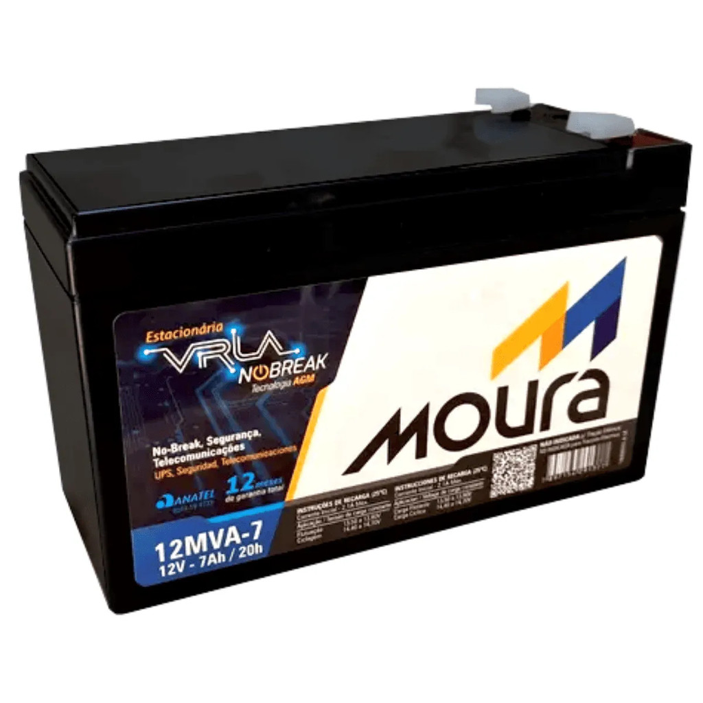 Bateria Estacionaria Nobreak 12v 7a Mva7