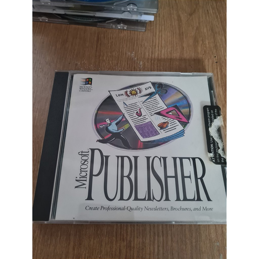 Jogo para PC Microsoft Publisher (versão anos 90) Original