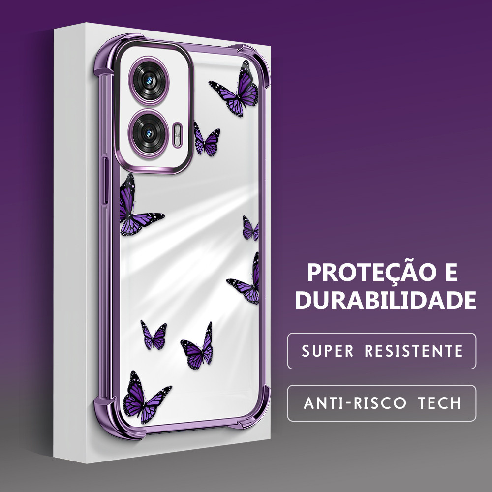 Capa Para Motorola Moto Edge 50 Fusion Capinha Anti Choque Case Transparente 0593 FS
