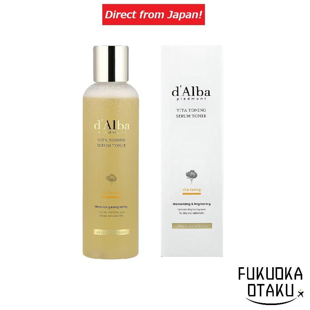 d'Alba Vita Toning Serum Toner 180ml Cuidados Com A Pele Fórmula Vegana Tecidoado no Japãodireto do Japão