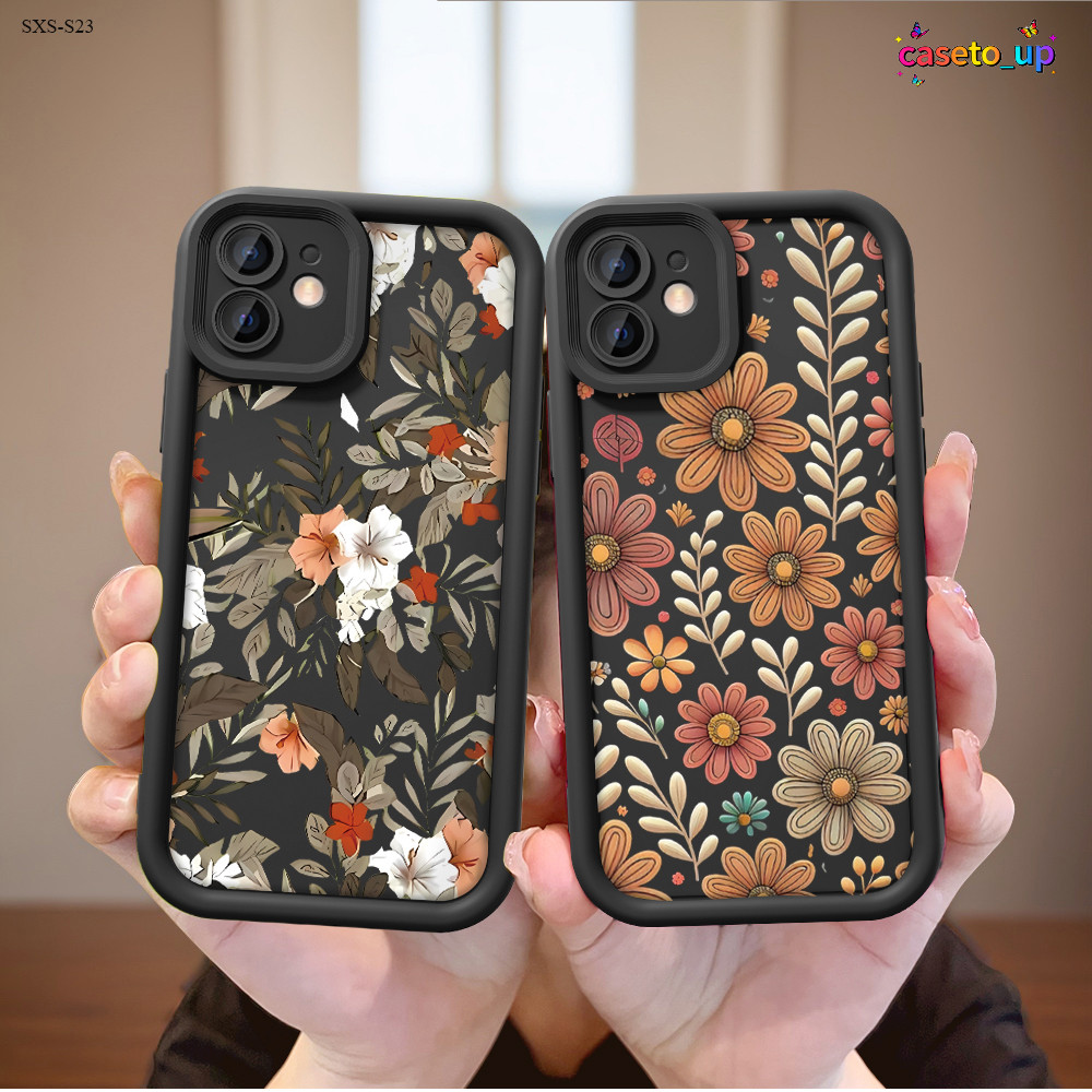 Capinha de Silicone Preta Para Samsung Galaxy S25 S24 S23 S22 S21 S20 FE Ultra 5G Capa de Celular TY7159