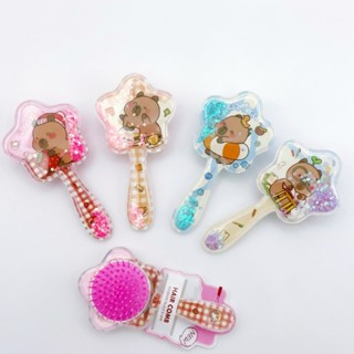 Escova De Cabelo Infantil Com Glitter Líquido Massageadora Antinós Portátil Para Meninas Desenho Fofo Estrela em Oferta na Shopee