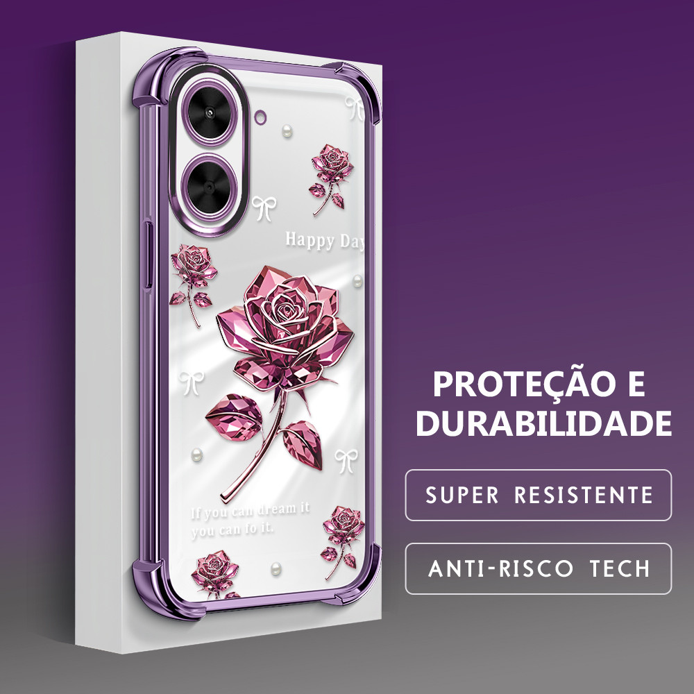 Capinha Para Xiaomi Poco C71 Capa de Transparente Anti Choque Celular FS0342