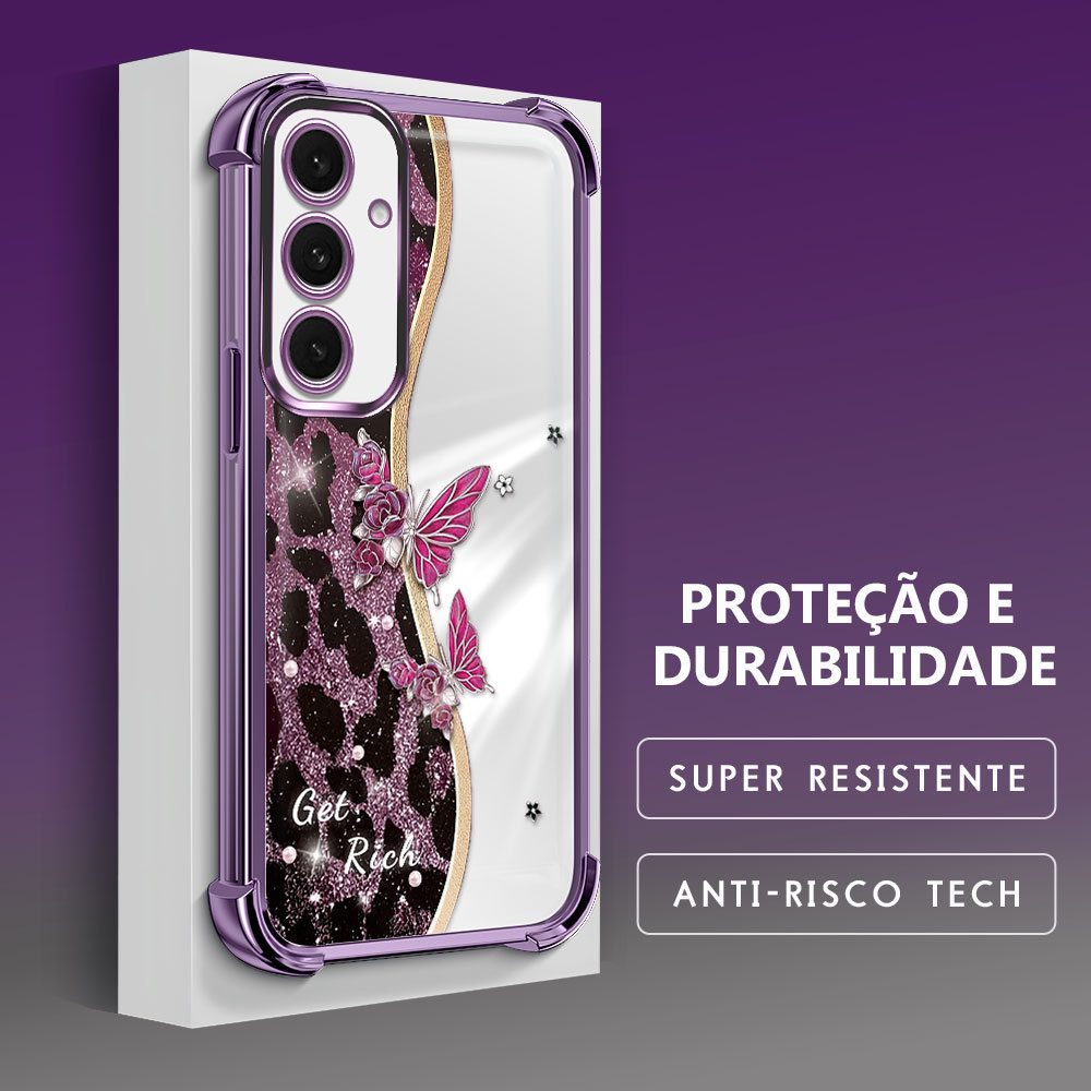 Capinha Para Samsung Galaxy S24 FE 5G Capa de Transparente Anti Choque Celular FS0701