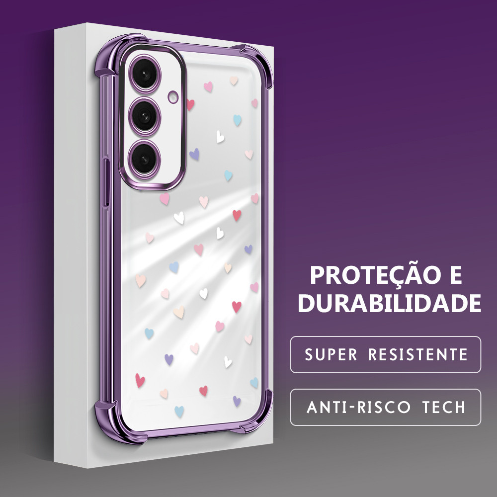 Capinha Capa Anti Impacto Transparente Luxo Para Samsung Galaxy S24 FE 5G Case De Celular SJ 0476 em Oferta na Shopee