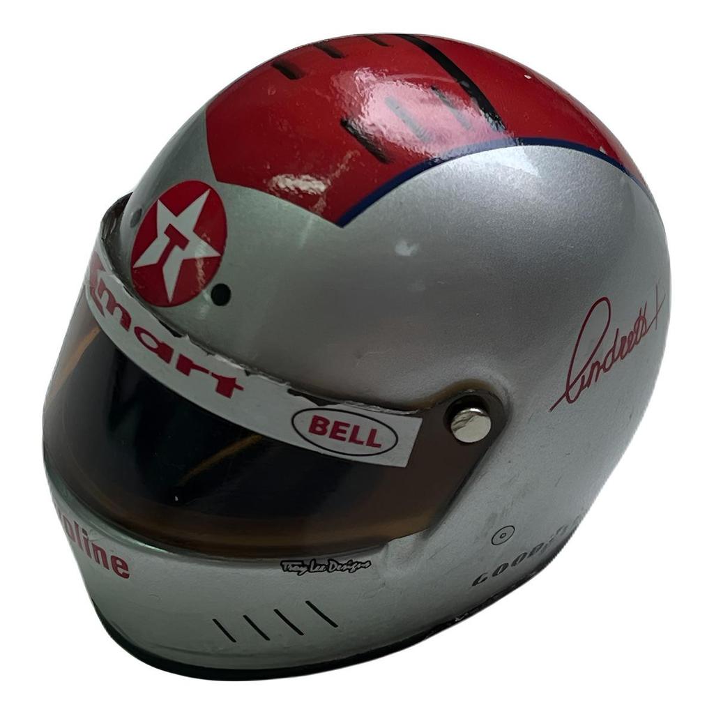 18 Miniatura Capacete M. Andretti Bell Helmet Texaco Kmart