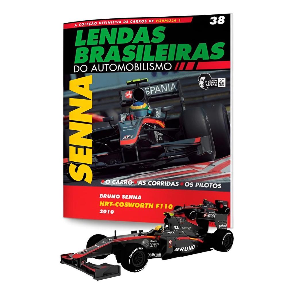 1:43 Hrt F110. Bruno Senna - Lendas Brasileiras Miniatura