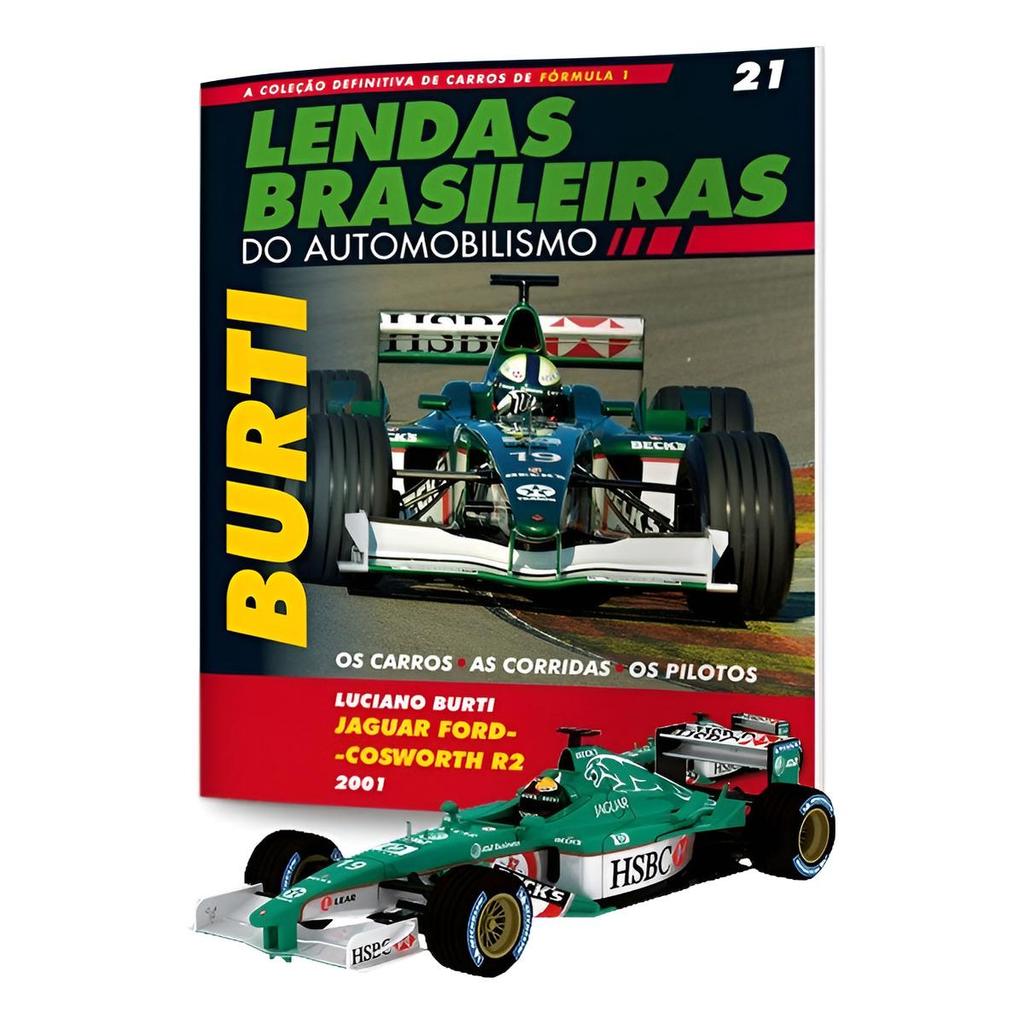 1:43 Jaguar  R2 Burti - Lendas Brasileiras Ñ Senna Miniatura