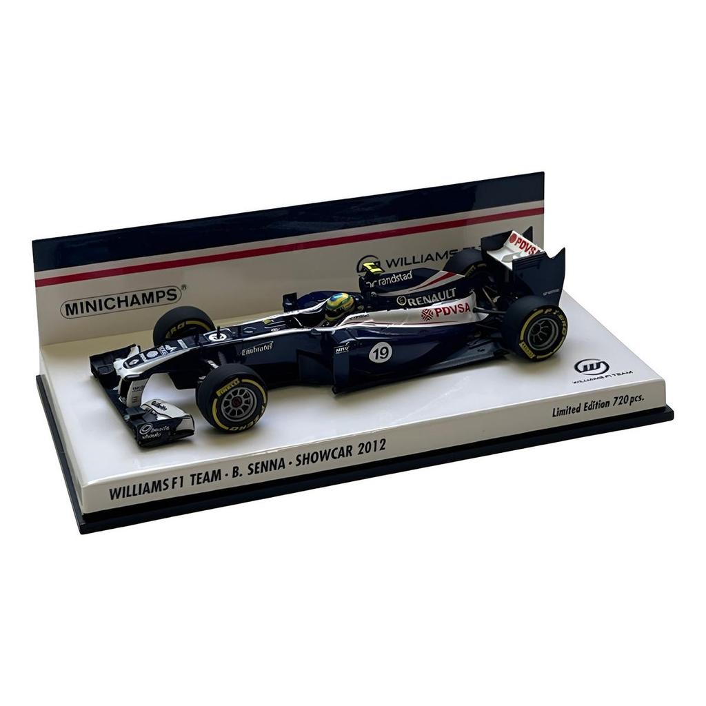 1:43 Minichamps Williams Showcar 2012 Bruno Senna Miniatura