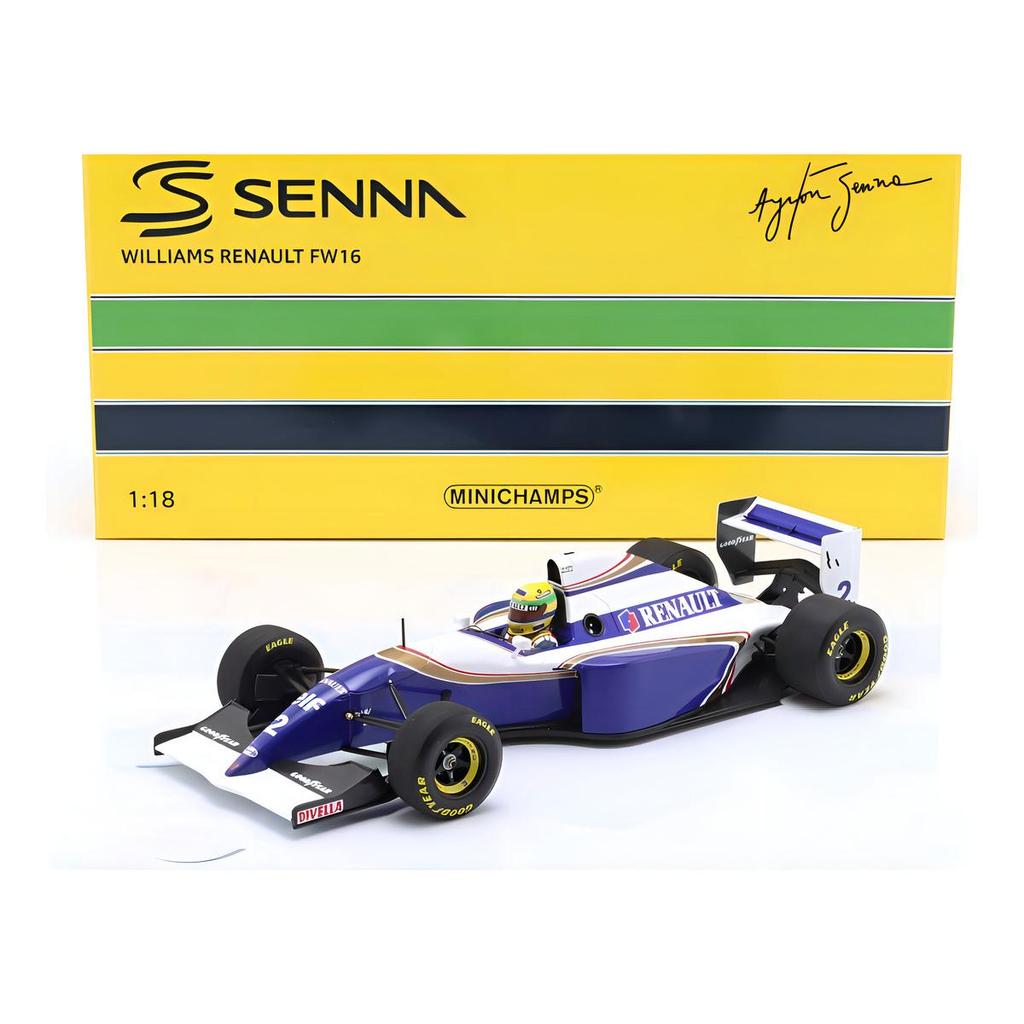 Miniatura Minichamps Williams Fw16 Testcar F1 1994 Ayrton Senna 1:18 Preto