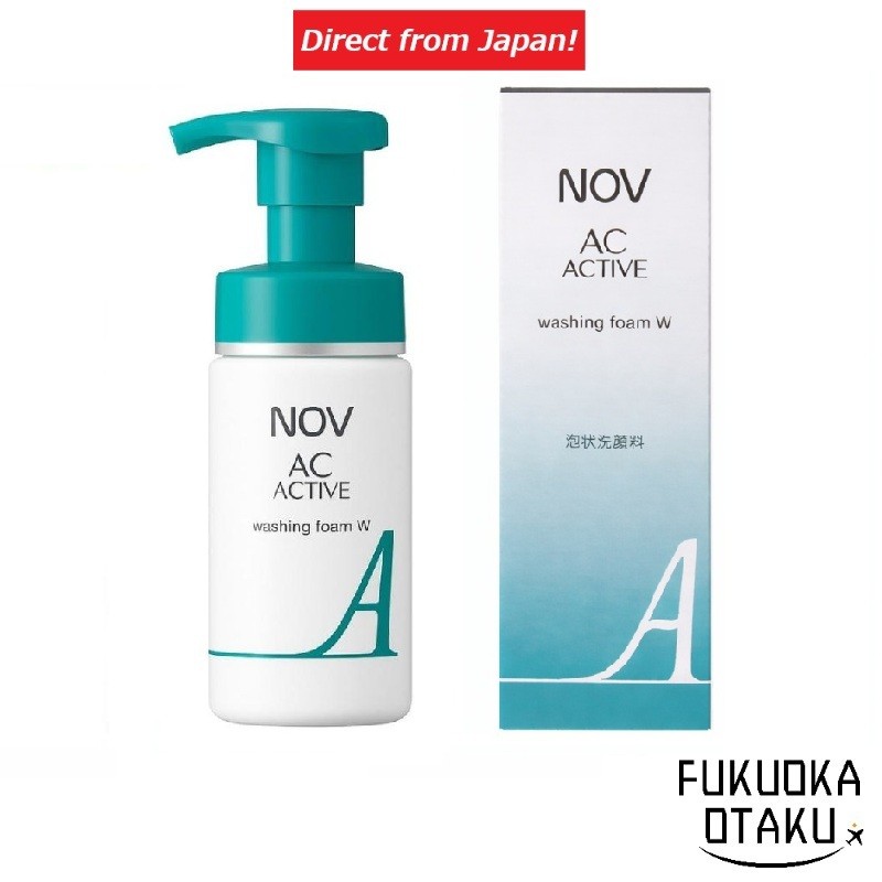 Espuma De Lavagem Ativa NOV AC W 150mL Cuidados Com A Pele Facial Japãodireto do Japão
