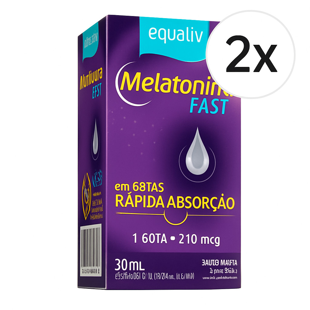 Kit 2X Melatonina Fast Equaliv 30Ml