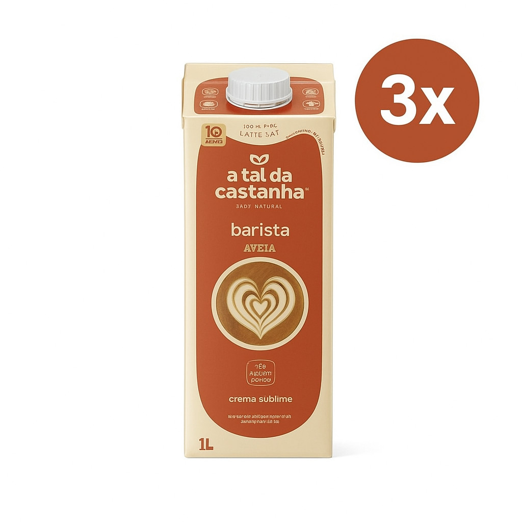 Kit 3X Bebida De Aveia Barista A Tal Da Castanha 1L