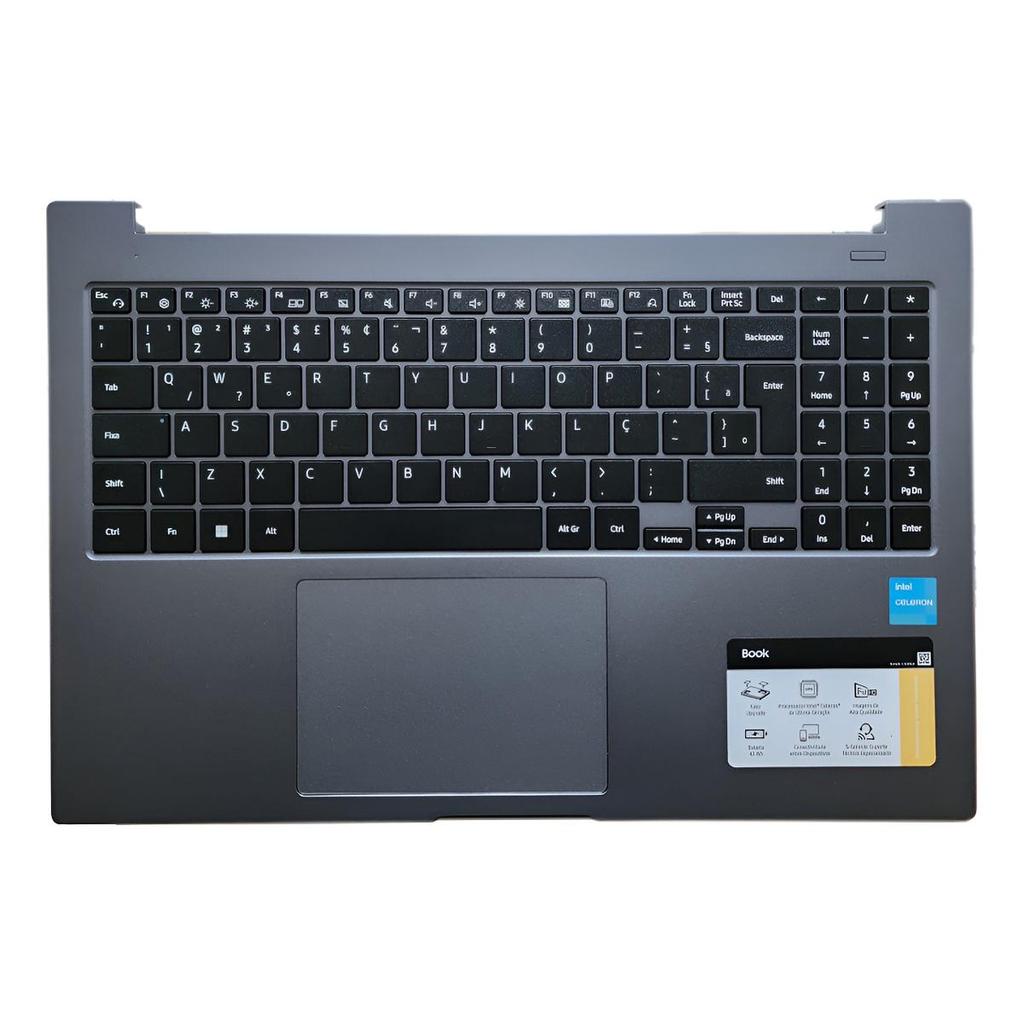 Teclado Samsung Np550xda Br Original Carcaça Base Nfe