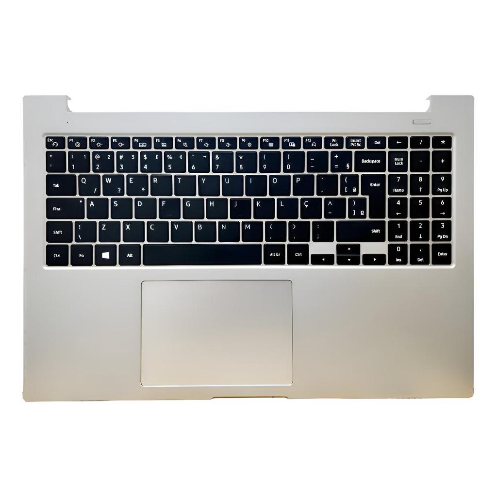 Teclado Samsung Np550xcj Br Original Carcaça Base Nfe
