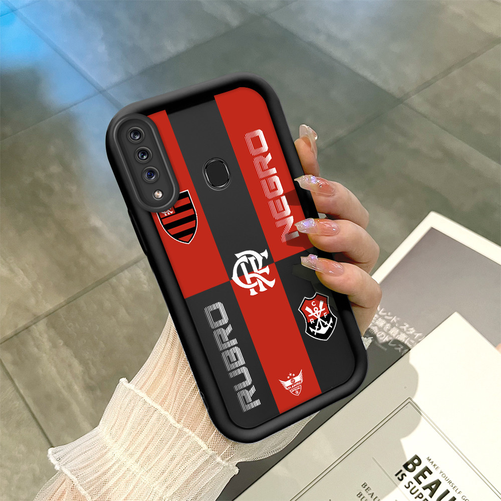 Capinha de Silicone Preta no Estilo Simples Para Samsung Galaxy A20S Capa de Celular TY7217 em Oferta na Shopee