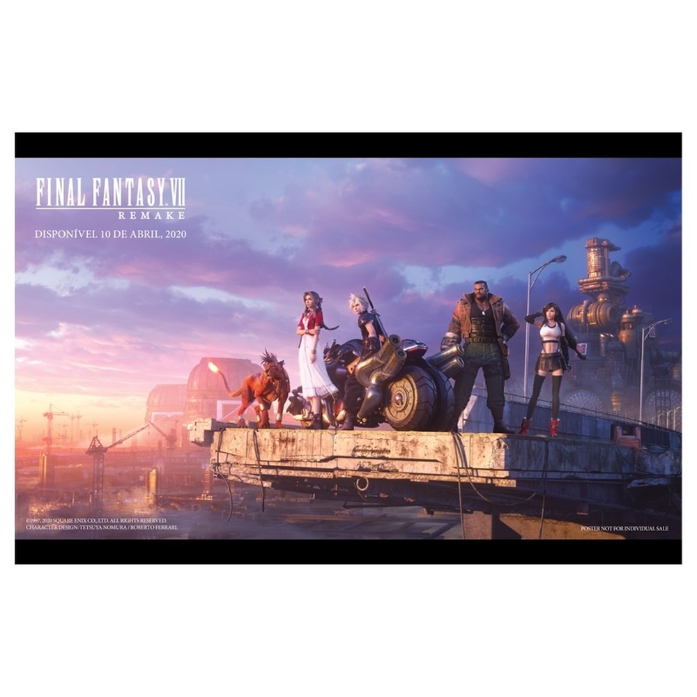 Pôster Gigante - Final Fantasy VII Remake - Horizontal