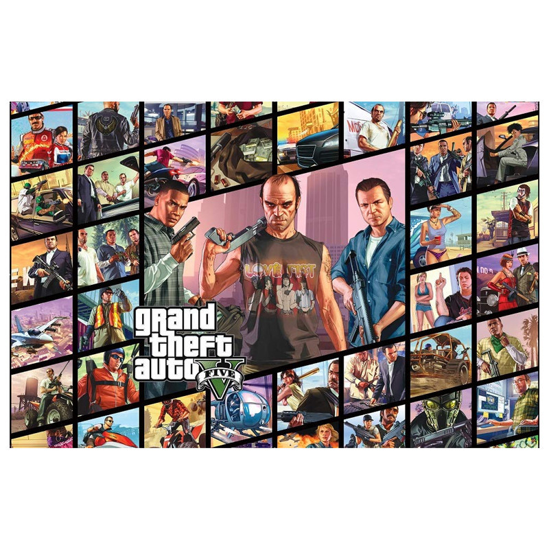 Pôster Gigante - Grand Theft Auto V - O Jogo Infinito