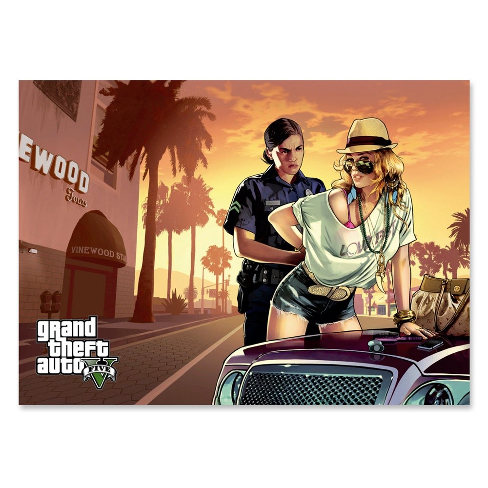 Bookzine Pôster Gigante - Grand Theft Auto V