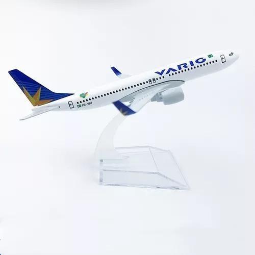 Avião Varig Boeing 747 Coleção Miniatura Em Ferro Metal