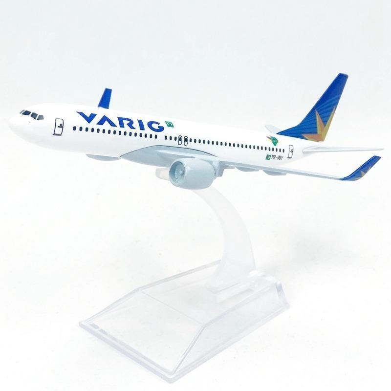 Avião Varig Para Colecionar Boeing Airbus Miniatura Em Metal