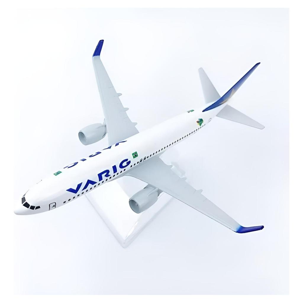 Avião Miniatura Varig Airbus Boeing Em Metal Colecionar