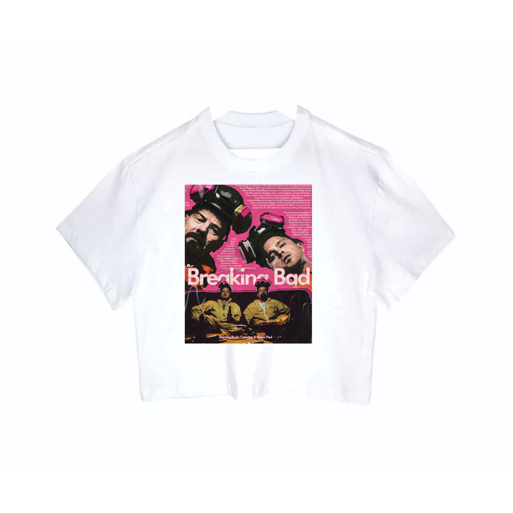 Cropped Feminino Tumblr blogueira Breaking Bad Rosa feminina curta