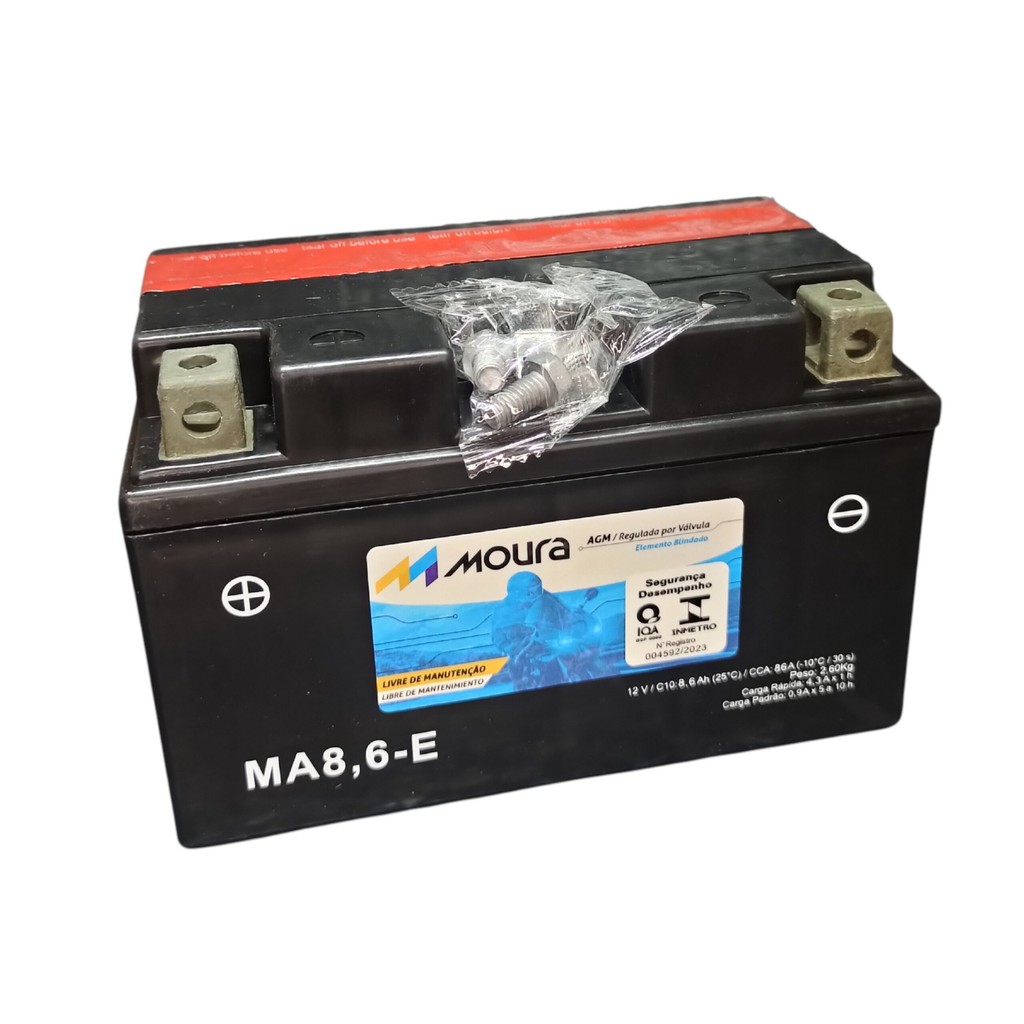 Bateria Moura Ma8,6-e Eq. Btz8.6-bs Route Xtz10s Honda Cbr 1000 Rr Fireblade 2004-2007