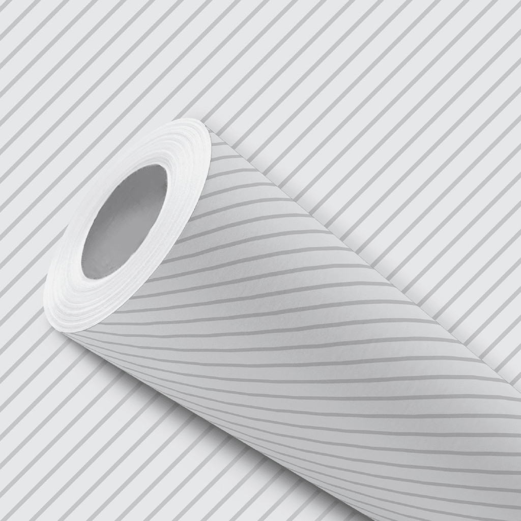 Papel de Parede Adesivo Resistente Listrado Diagonal Cinza Fácil Aplicação
