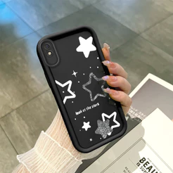 Capinha de Silicone Preta no Estilo Simples Para Xiaomi Redmi 9A Capa de Celular TY5569