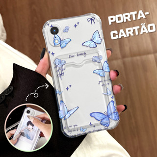 Capinha Porta Cartão Anti Impacto Luxo Para iPhone XR Capa De Celular Capa KB6109 em Oferta na Shopee