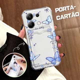 Capinha Porta Cartão Anti Impacto Luxo Para Xiaomi Redmi Note 13 4G Capa De Celular Capa KB6109 em Oferta na Shopee