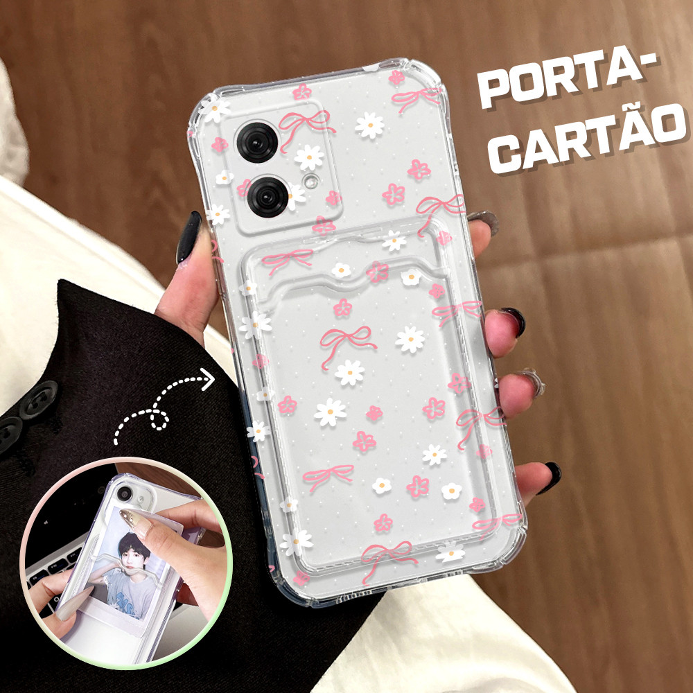 Capinha Porta Cartão Anti Impacto Luxo Para Motorola Moto G84 Capa De Celular Capa KB6123 em Oferta na Shopee