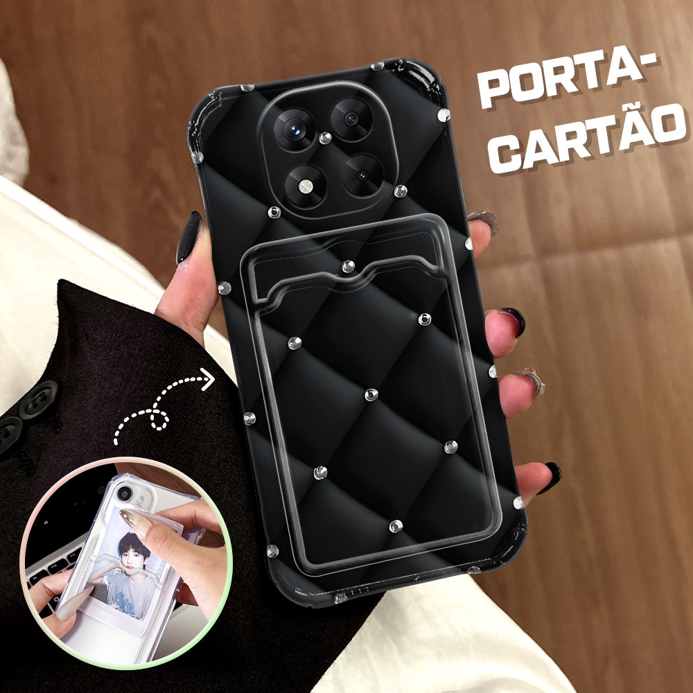Capinha Porta Cartão Anti Impacto Luxo Para Xiaomi Poco X7 5G Capa De Celular Capa KB6131 em Oferta na Shopee