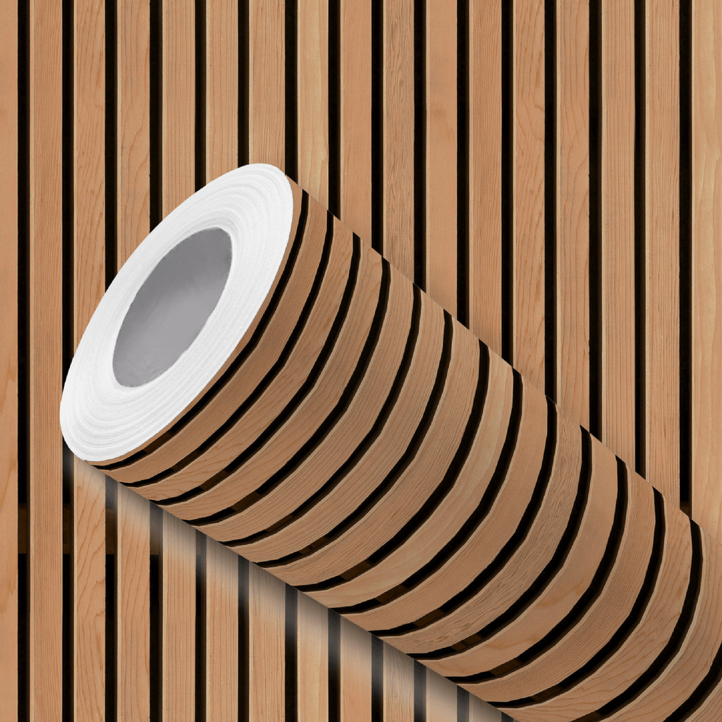 Papel de Parede Ripado Vertical Madeira Adesivo Fácil Aplicação em Oferta na Shopee