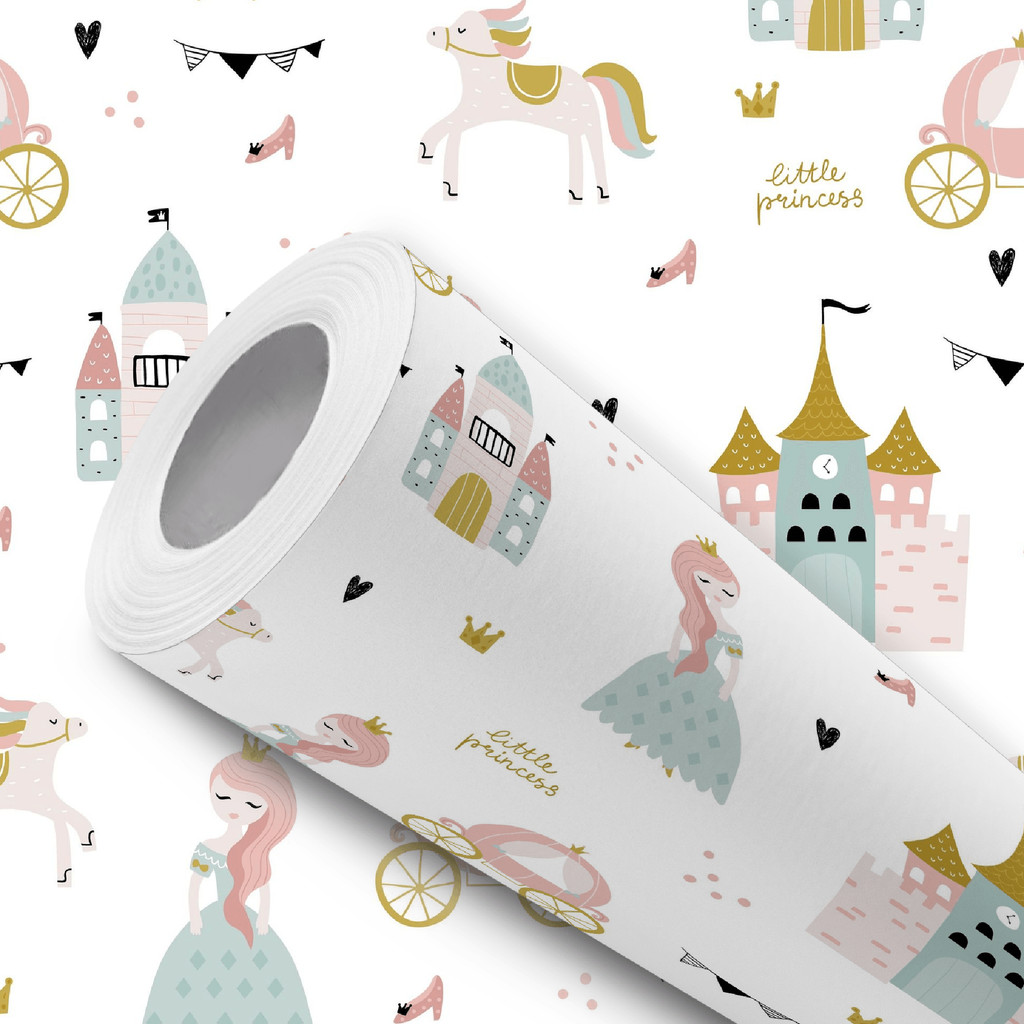 Papel de Parede Princesa Castelo Delicado Adesivo Fácil Aplicação em Oferta na Shopee
