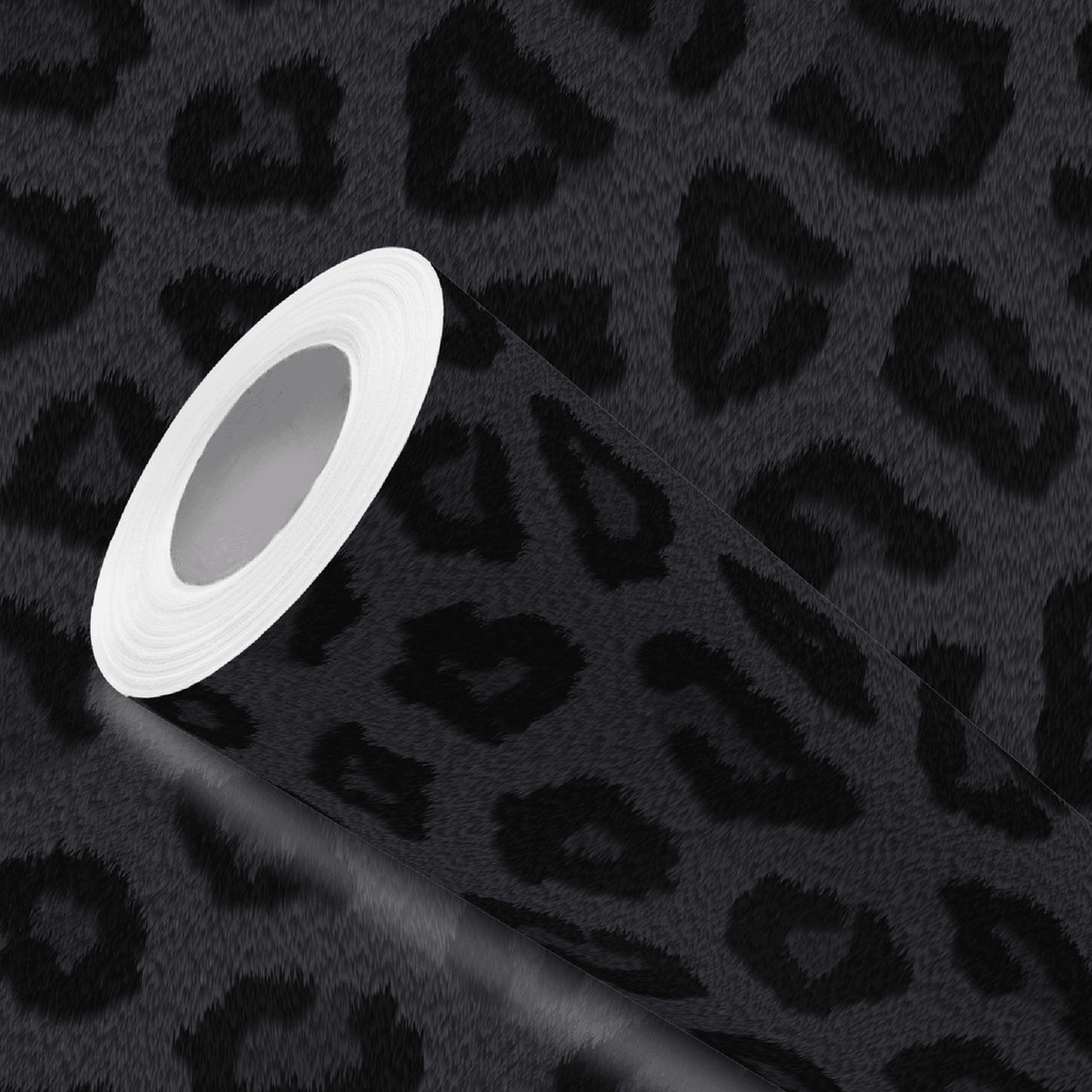 Papel de Parede Vinílico Adesivo Escuro Onça Animal Print Fácil de Aplicar