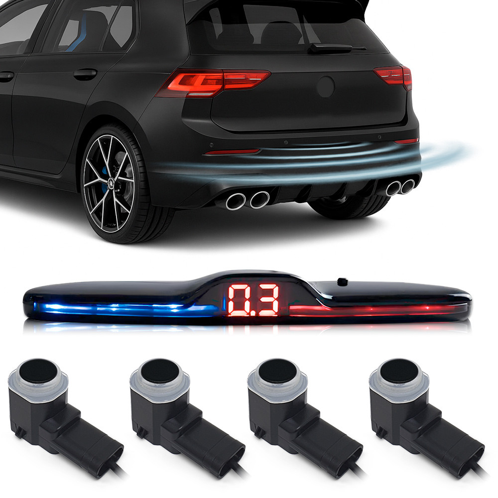 Sensor de Ré Preto Corolla 2013 2014 2015 2016 2017 Padrão Fábrica OEM Liso