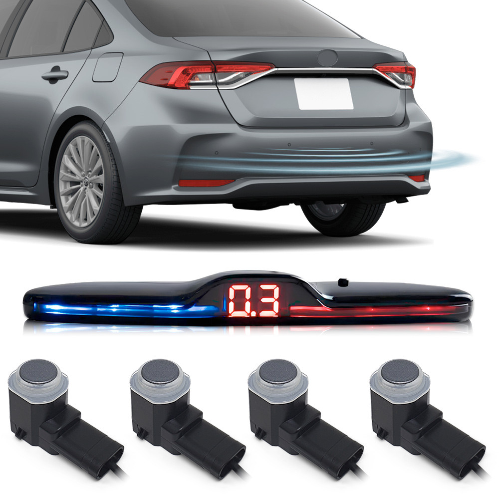 Sensor de Ré Cinza Grafite Corolla 2013 2014 2015 2016 2017 Padrão Fábrica OEM Liso