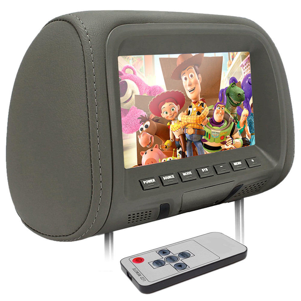 Encosto C/ Tela Lcd Unidade Grafite Corolla 2013 2014 2015 2016 2017 7 Polegadas Dependente Espelhamento Visor Monitor