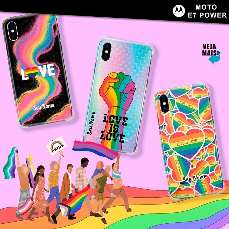 Capinha Para Motorola Moto E7 Power LGBT+ Personalizadas