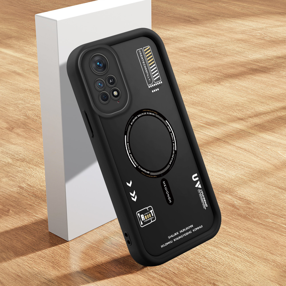 Preta Silicone Estilo Minimalista Capa para Xiaomi Redmi Note 11 12 Pro 4G 5G Capinha de Celular TY7222