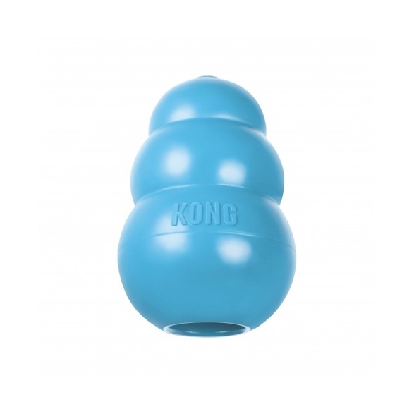 Kong Puppy Azul Brinquedo Recheável Para Filhotes - P