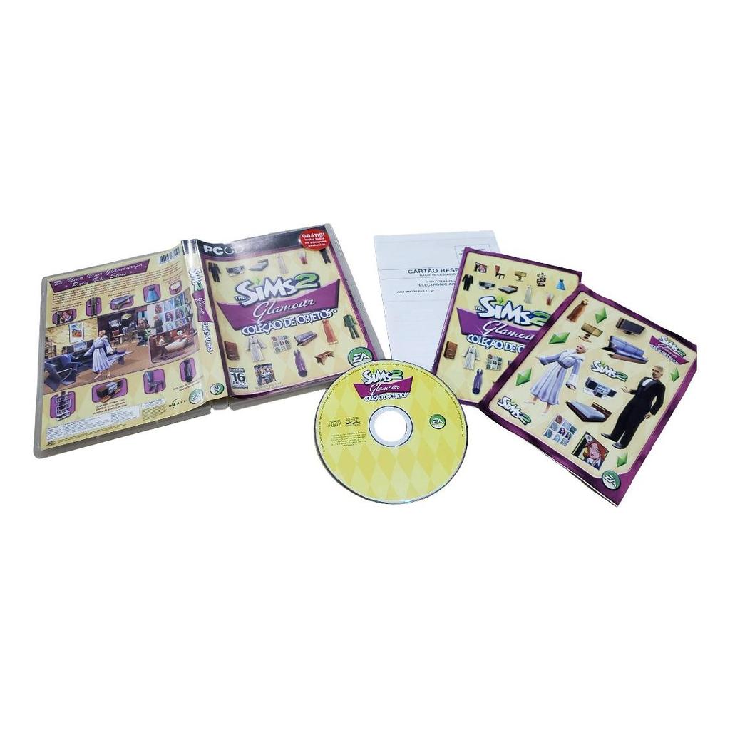 Jogo The Sims 2 Coleção De Objetos Glamour Pc. T1