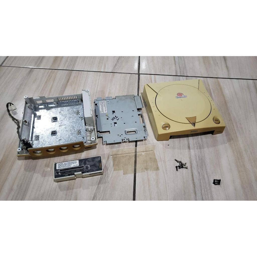 Carcaça Do Dreamcast Logo Azul Pra Placa Va1 + Modem. F45