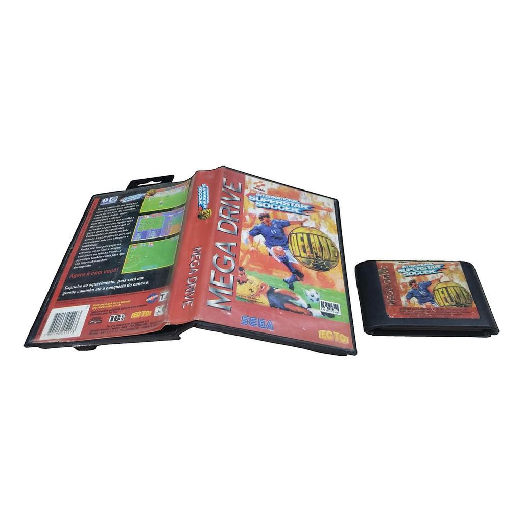 Mega Drive Tectoy Internacional Superstar Soccer Deluxe. H77