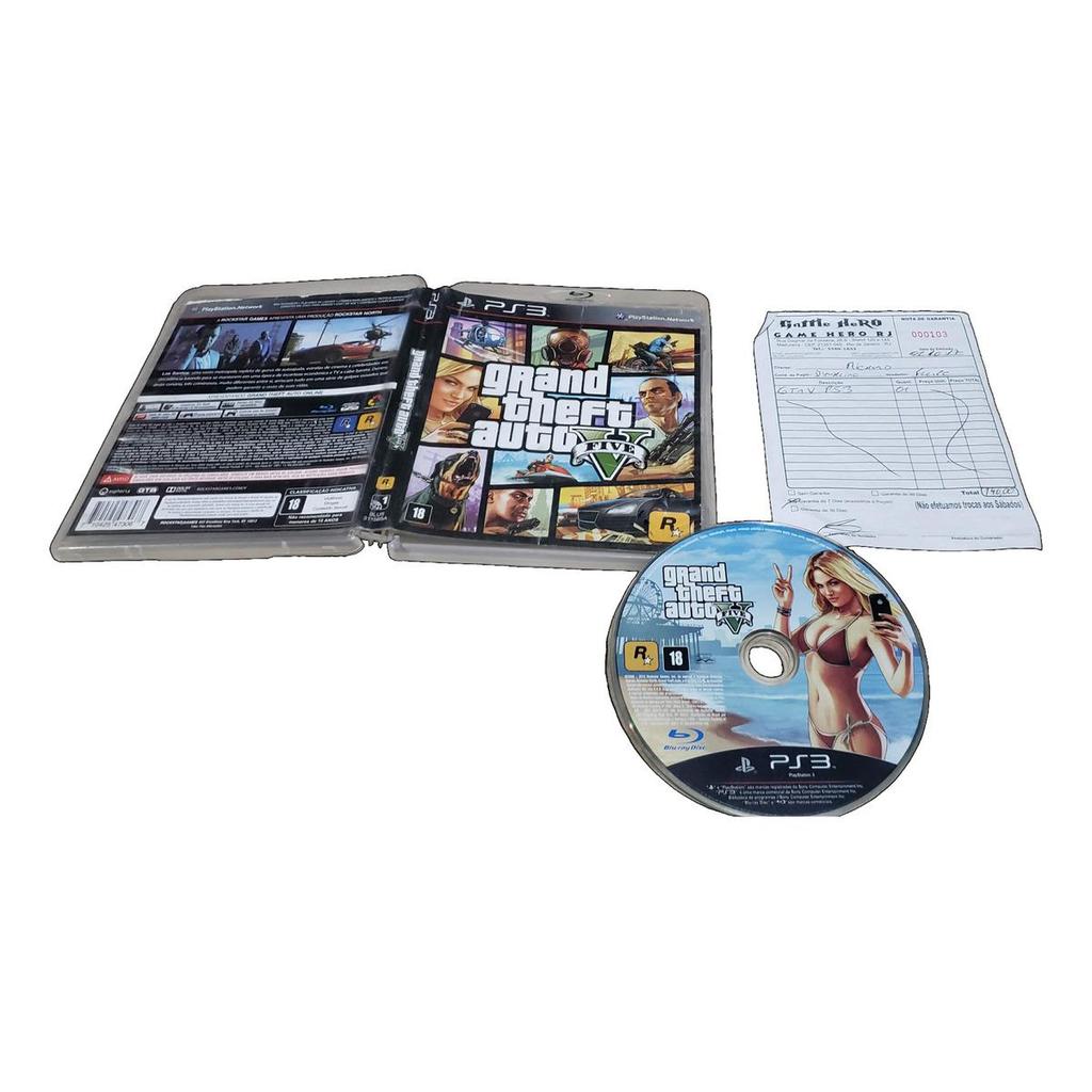 Grand Theft Auto V Gta 5 Sem O Manual Para O Ps3. H899