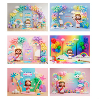 FUNDO FOTOGRAFICO O MAIOR PINTOR DO MUNDO JESUS em Oferta na Shopee