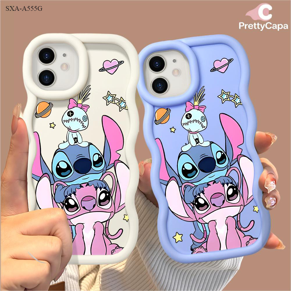 Capa Stitch Para Samsung Galaxy A56 A55 A54 A53 A52 A52S A36 A35 A34 A32 4G 5G Capinha Case 0098 MKL