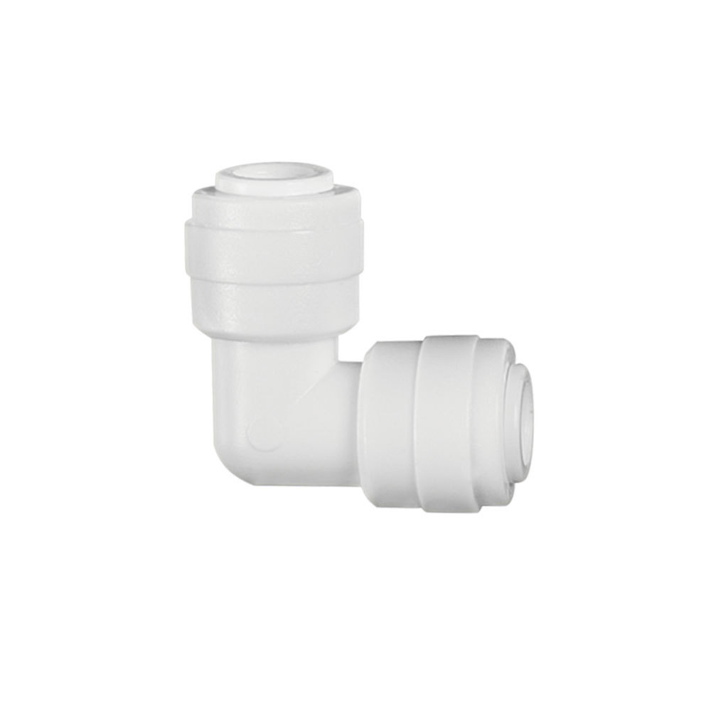 Conexão Cotovelo Engate Rápido L 1/4 Plástico Premium Resistente Filtro Purificador Água Sem Vazamento.